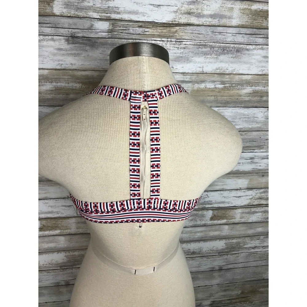 ATHLETA‎  Swim Top Bikini XXS Red/white/blue NWT